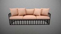 Robert Plum Bella sofa Sylvie Blush Fabric