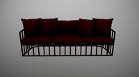 Robert Plum Bella sofa Sylvie Black Cherry Fabric