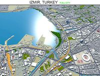 Izmir City in Turkey 50km AI