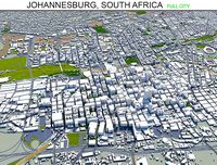 Johannesburg City in South Africa 60km AI