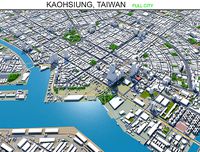 Kaohsiung City in Taiwan 50km AI