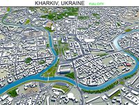 Kharkiv City in Ukraine 60km