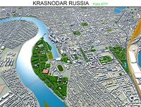 Krasnodar City in Russia 50km