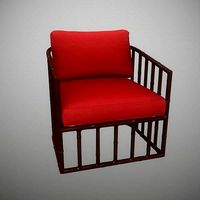 Robert Plum Bella Arm chair Devon Rosewood Fabric