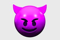 Emoji Smiling Face with Horns
