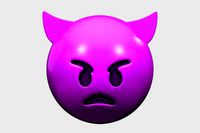 Emoji Angry Face with Horns