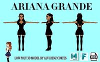 Ariana Grande Low-poly 3D model