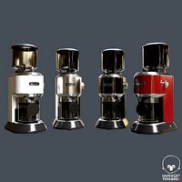 COFFEE GRINDER DeLonghi KG521M 4 COLORS PBR Texture 3D Model