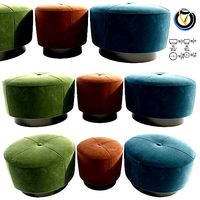 Minotti Cylinder Jacques Poufs