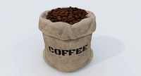 Bag of coffee beans PBR