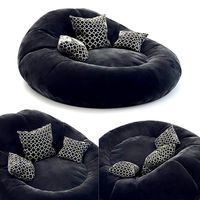 Foam Bean Bag Chair Black