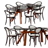 Zeus LG table and BENTWOOD B-9