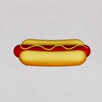 Cartoon hotdog