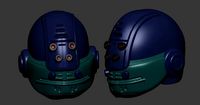 helmet high poly sculpt 3d printable ver 7 3D model