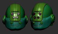 helmet high poly sculpt 3d printable ver 7 3D model
