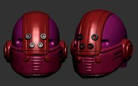 helmet high poly sculpt 3d printable ver 7 3D model