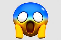 Emoji Face Screaming in Fear