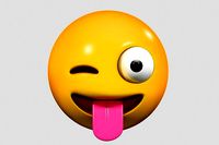 Emoji Winking Face with Tongue