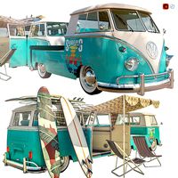 Volkswagen Camper T1 Surfing