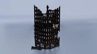 Destroyed Apocalyptic Building