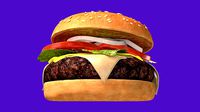 3d Animated Burger