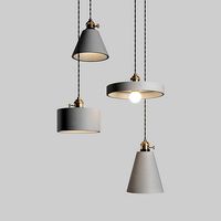 Tudo and Co Concrete Vasa Minimalist Pendant Light