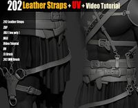 202 IMM Brush Leather Straps Vol 02 and UV and Video Tutorial