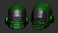 helmet high poly sculpt 3d printable ver 7 3D model
