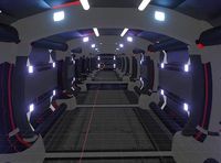 Sci-fi hallway