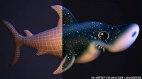 cartoon shark