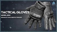 Tactical Gloves - High Poly