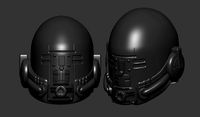 helmet high poly sculpt 3d printable ver 7 3D model