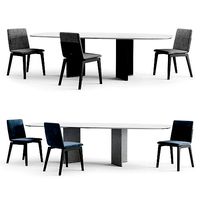 Cierre Imbottiti Marlon chair and Wings table