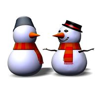 Christmas Snowman - Two snowmen