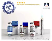Coronavirus Vaccine 3 different formula in vials and syringe