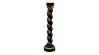 Solomonic Column Black and Gold