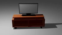 Lcd Tv And Tv Stand 3D Model Low Poly