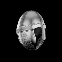 Viking helmet engraved