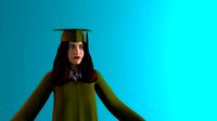 female graduation dress