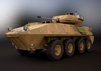 LAV-25 military vehicle 3ds max