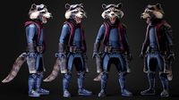 Rocket Racoon 3d model Scan