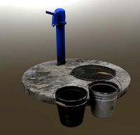 Old soviet waterpump