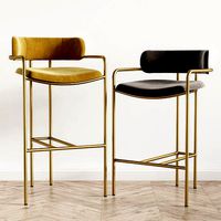 Lenox Velvet Bar and Counter Stools West Elm
