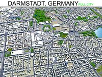 Darmstadt City in Germany
