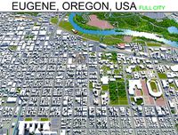 Eugene City in Oregon USA 70km