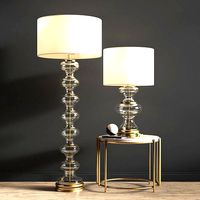 Jasmine Glass Floor and Table Lamp
