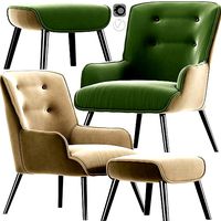 Shangri-la Milla Armchair And Ottoman