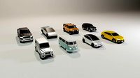 Low Poly Large Car Pack