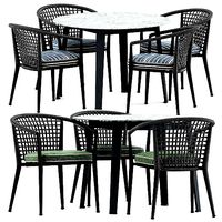 Erica 19 chair and Ginepro round Outdoor table