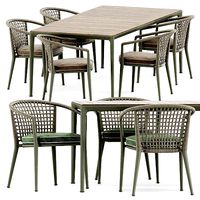 Erica 19 chair and Mirto Outdoor table by bebitalia